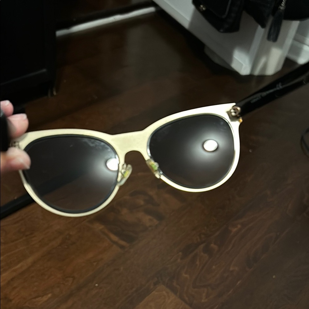 Versace Gold and Black Sunglasses